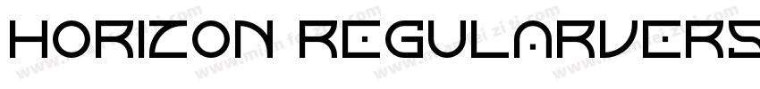 Horizon RegularVersion 003001字体转换
